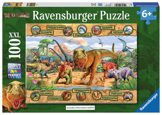 Dinosaurs 100 Piece Xxl Jigsaw Puzzle
