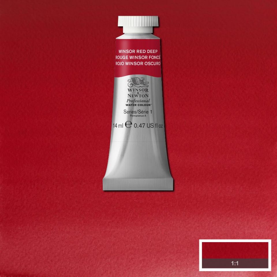 Winsor Red Deep 14ml - S1 Professional Watercolour