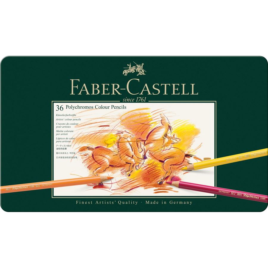 Faber-Castell Polychromo Colour Pencils (Tin of 36)