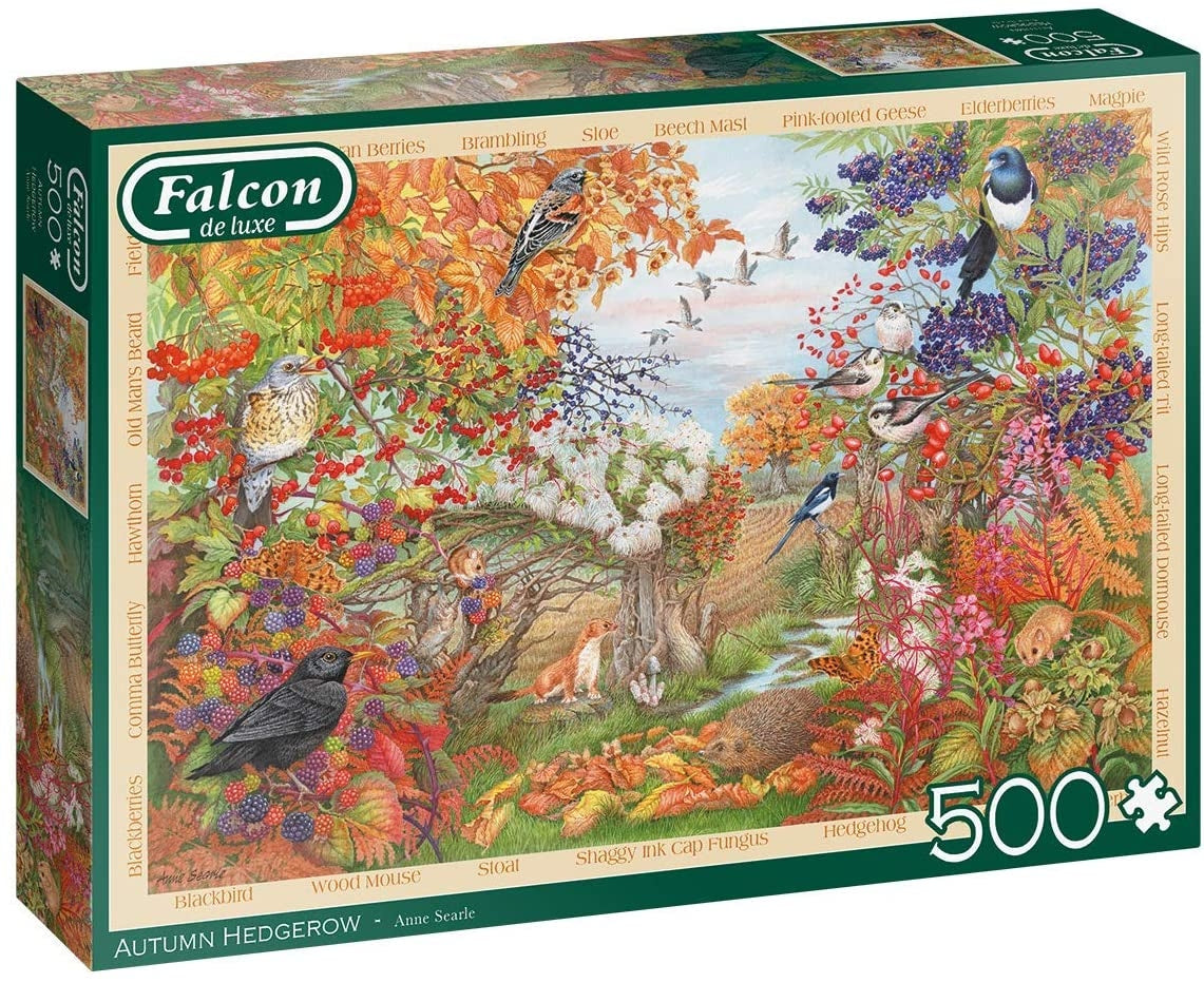 500pc Autumn Hedgerow
