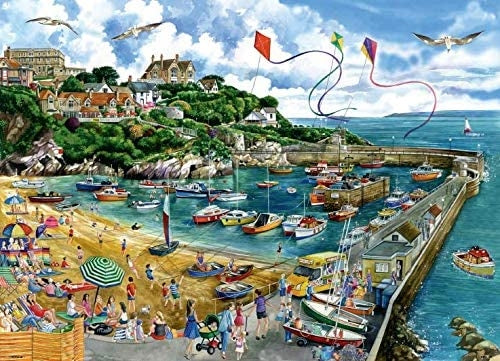 1000pc Deluxe Newquay Harbour