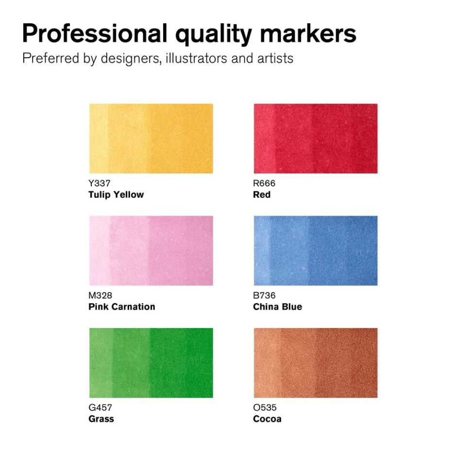Winsor & Newton Promarker Brush 6 Mid Tones