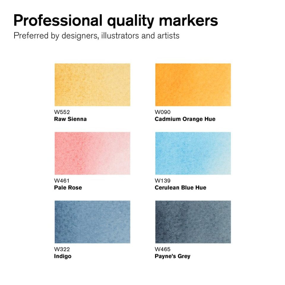 Winsor & Newton Promarker Watercolour 6 Set -Skyscape Tones