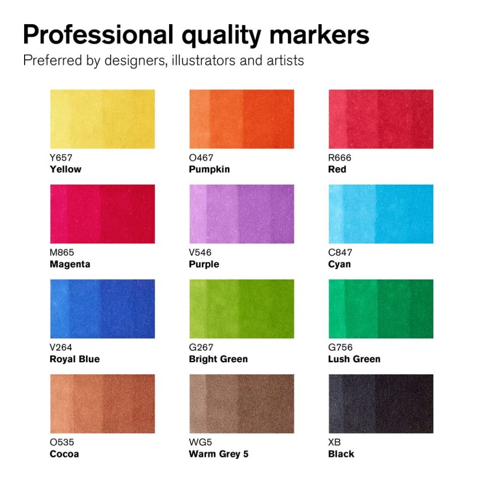 Winsor & Newton Promarker Brush 12 Vibrant