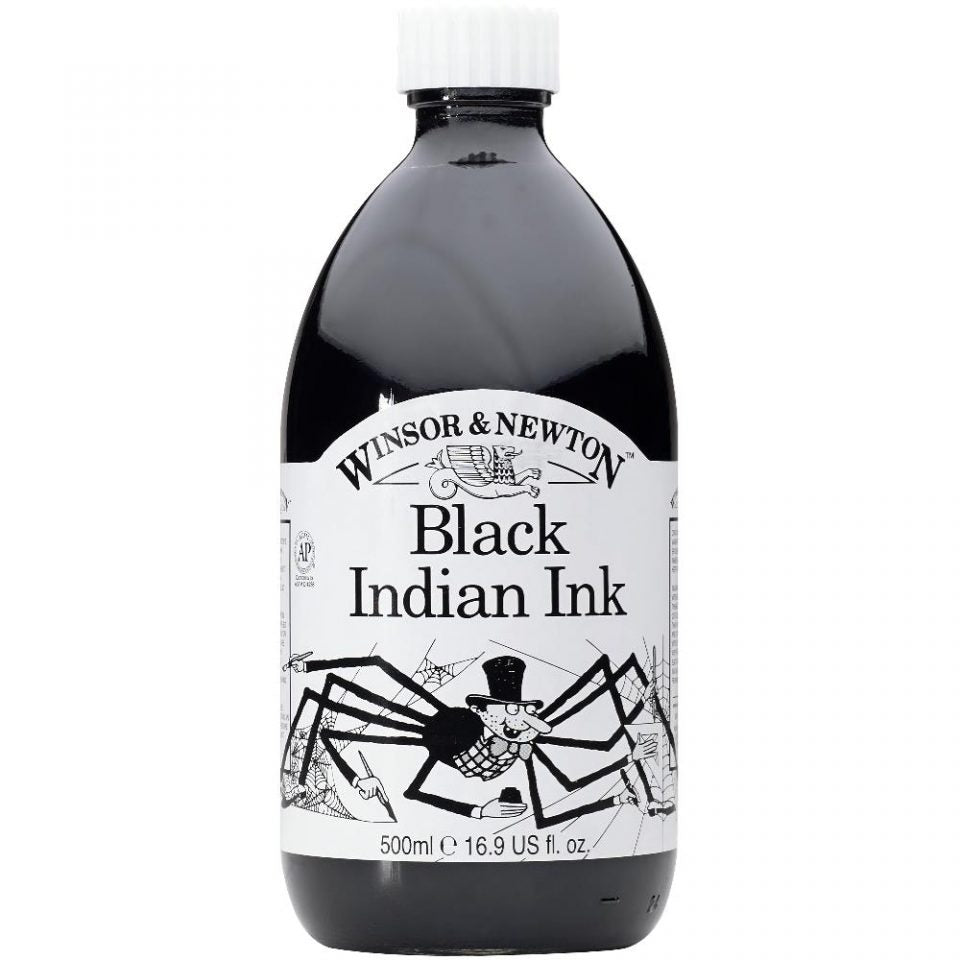 Winsor & Newton - Drawing Ink - 500ml Black Indian