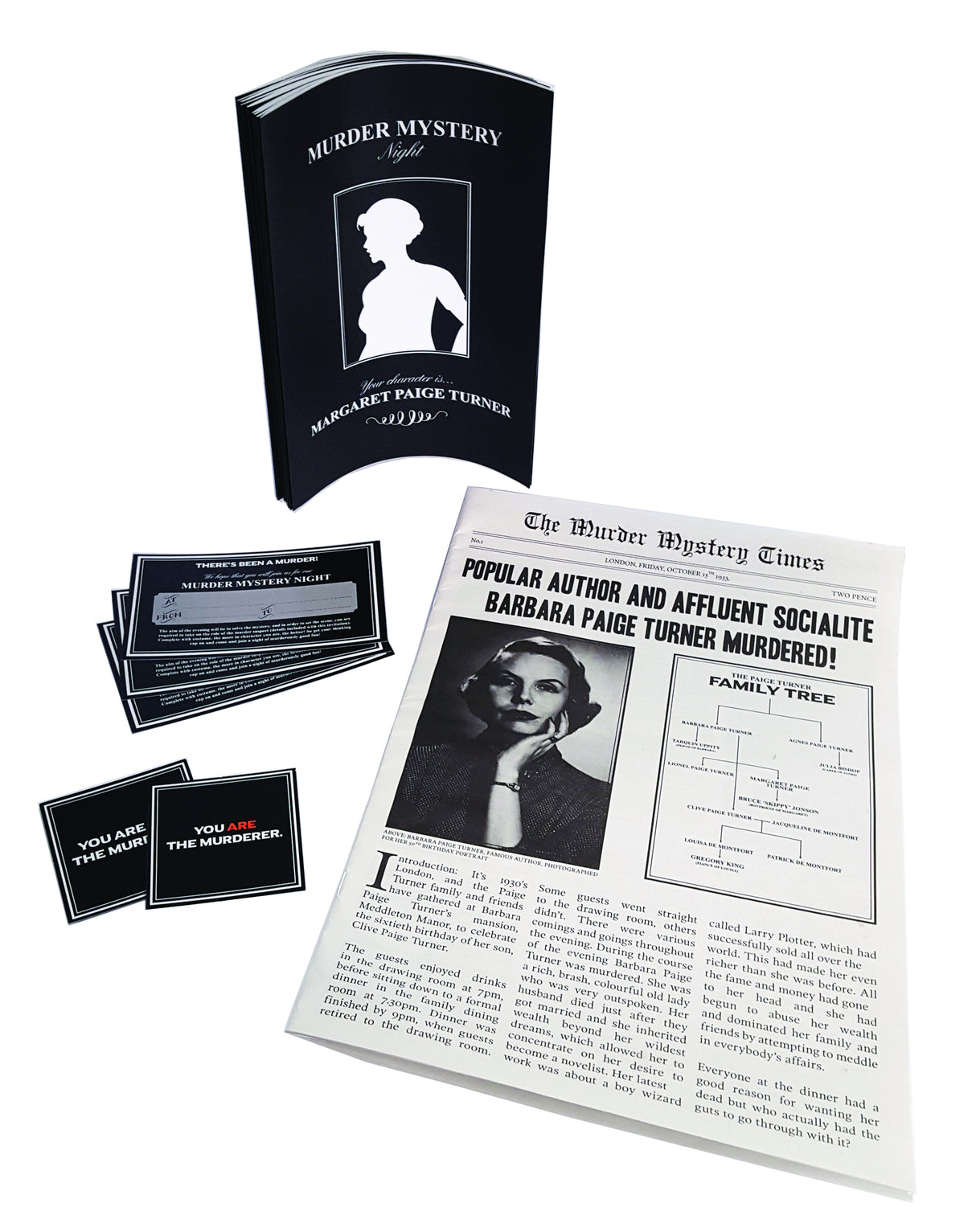 Complete Murder Mystery Night Game