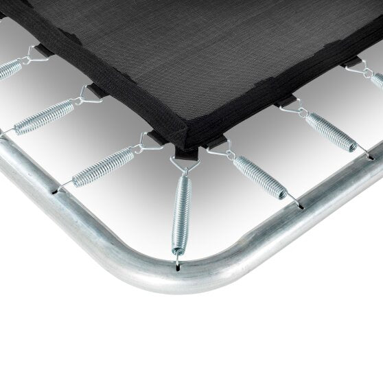 EXIT Silhouette ground trampoline 153x214cm with safety net - black