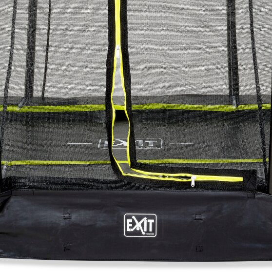 EXIT Silhouette ground trampoline 153x214cm with safety net - black