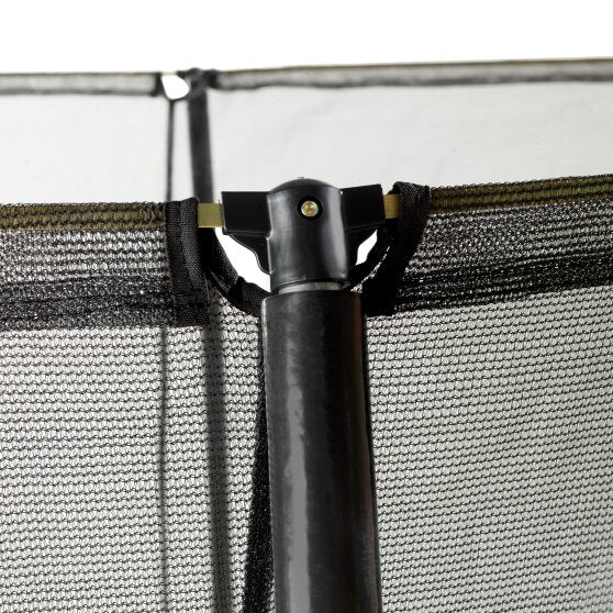 EXIT Silhouette ground trampoline 153x214cm with safety net - black