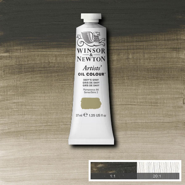 37ml Davy's Grey - Artists' Oil