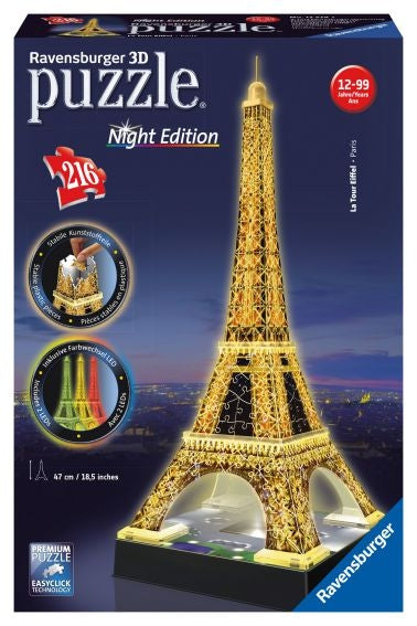 Eiffel Tower Night Edition 3D Puzzle® 216 Piece
