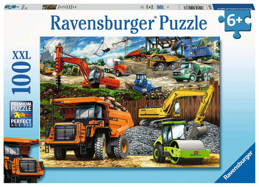 Construction Vehicles 100 Piece Xxl Jigsaw Puzzle
