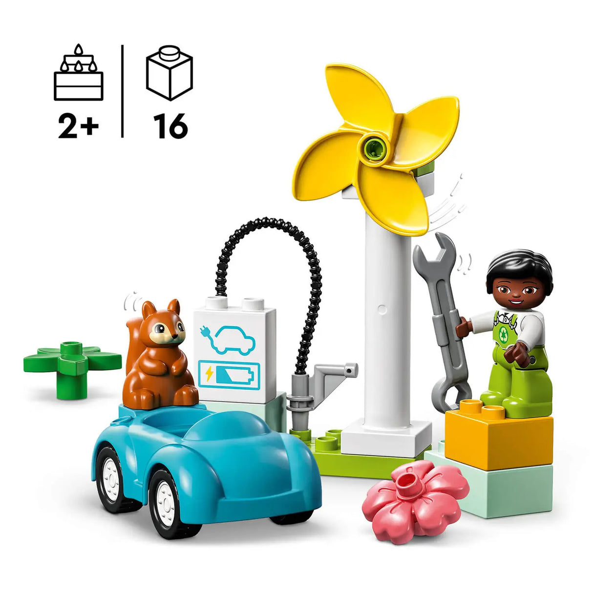 Lego Wind Turbine And Electric Car