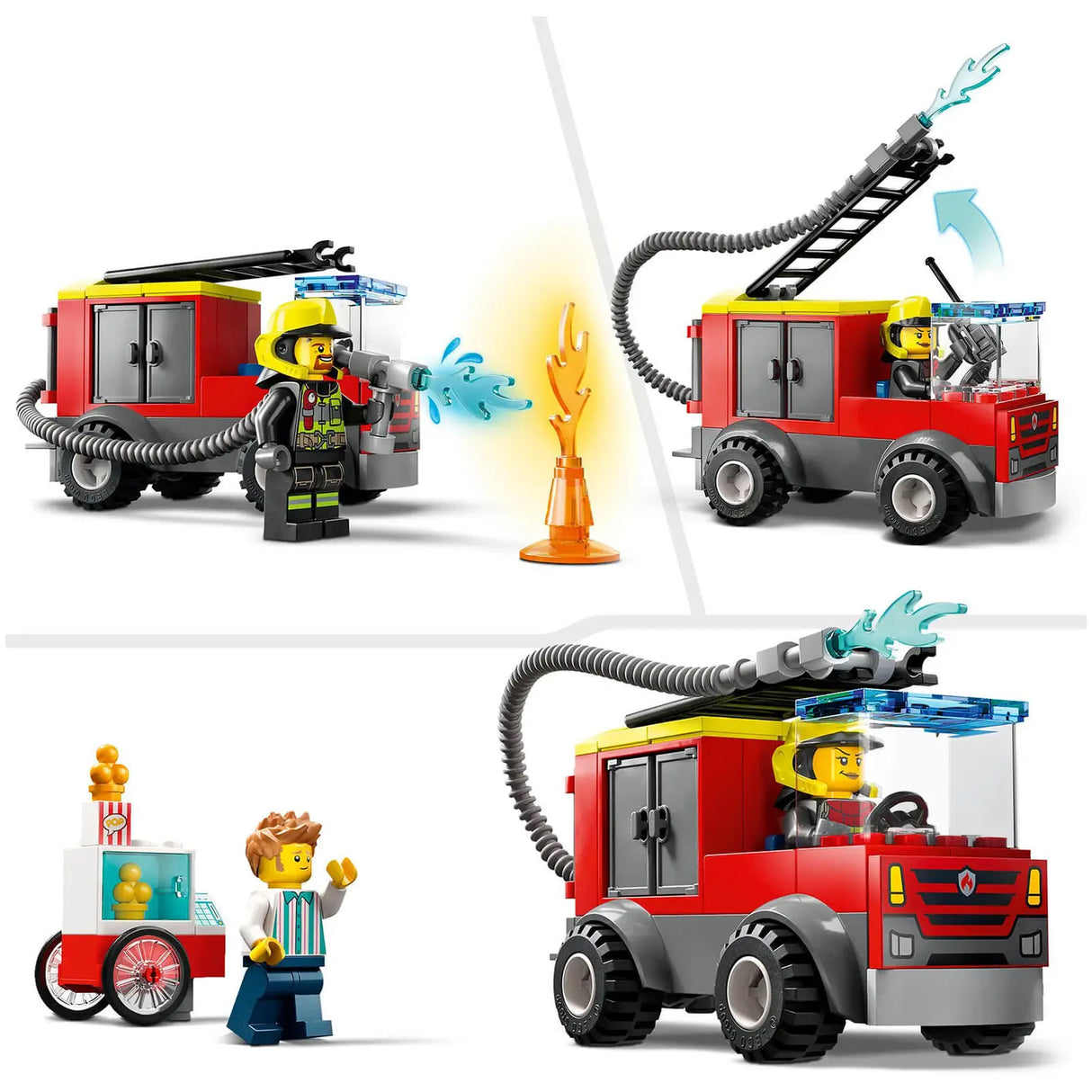 Lego Fire Station And Fire Truck