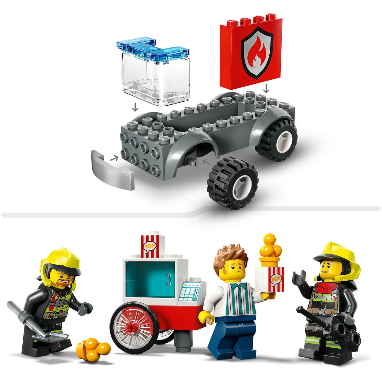 Lego Fire Station And Fire Truck