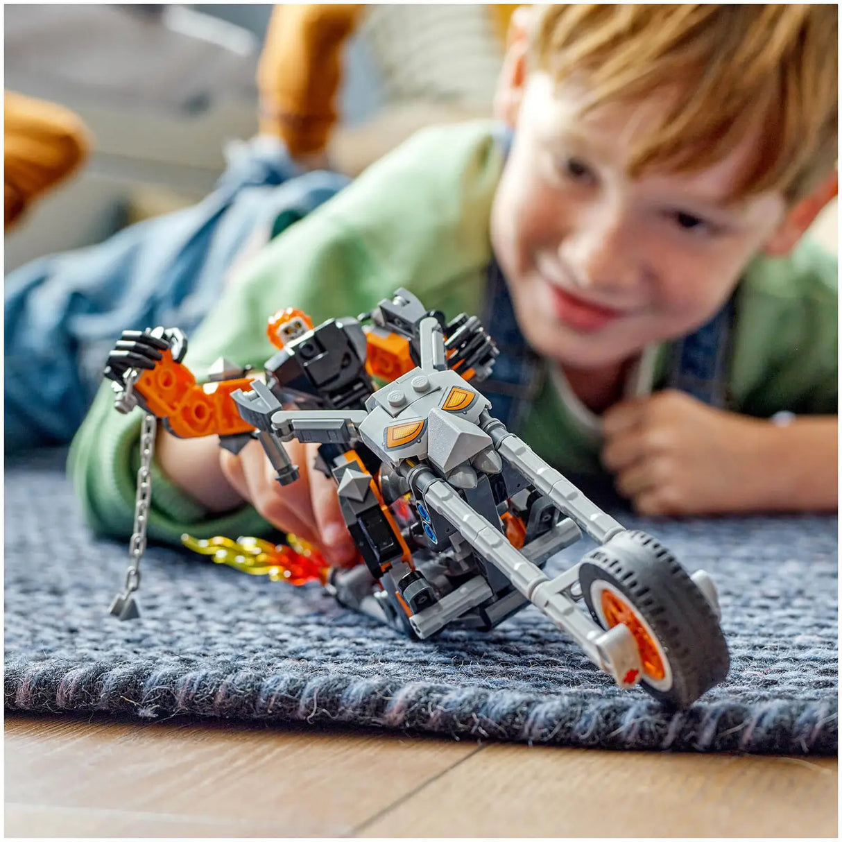 Lego Super Hero Ghost Rider Mech & Bike