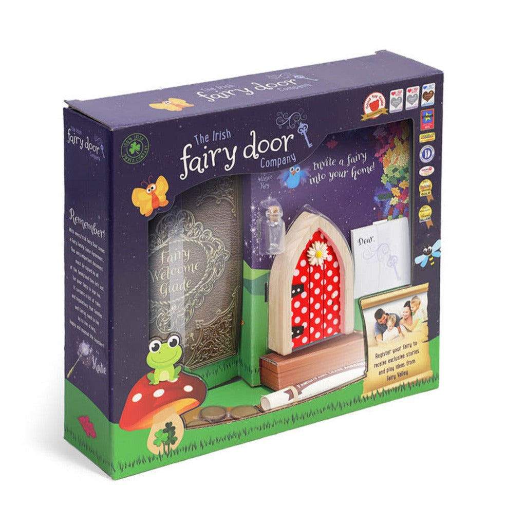 The Irish Fairy Door Red Polka Dot Door