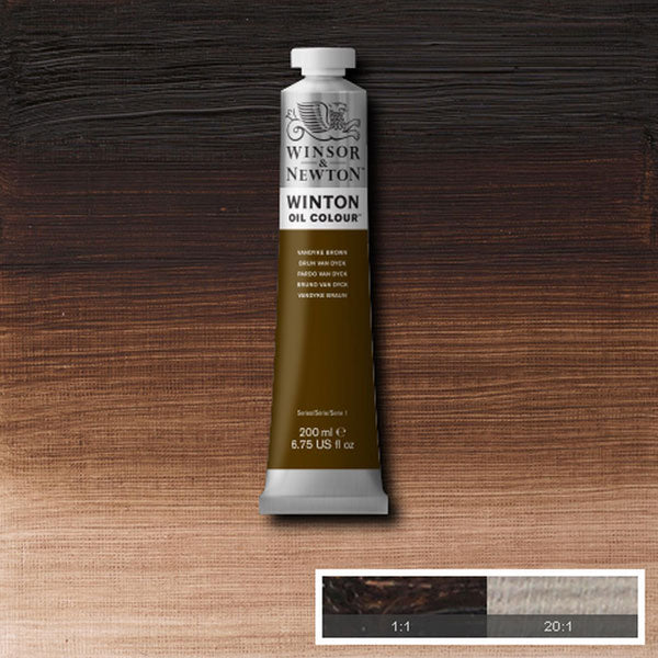 Winton Oil Colour Vandyke Brown 200ml