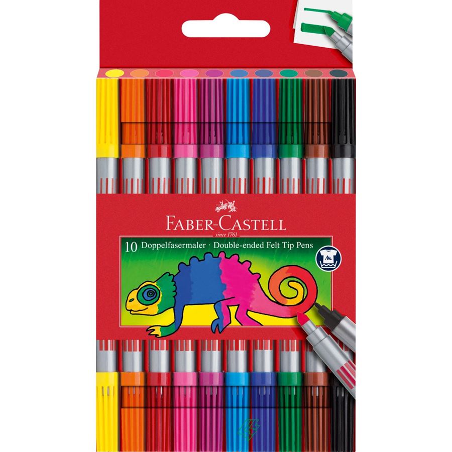 Redline Double Fibre Tip Markers Pack Of 10