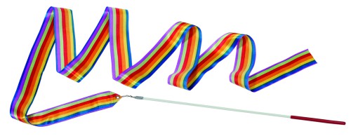 RAINBOW GYMNASTIC EXERCISE RIBBON