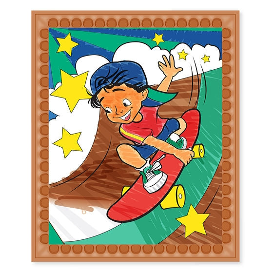 Colour By Numbers -Blue