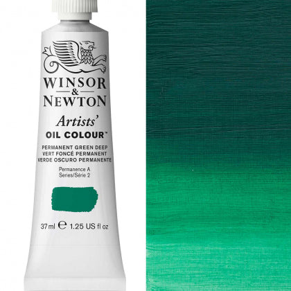 Winsor and Newton 37ml Permanent Green Deep - Artists' Oil