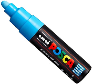 uni Posca PC-7M Marker Light Blue Bold Bullet Tip Marker