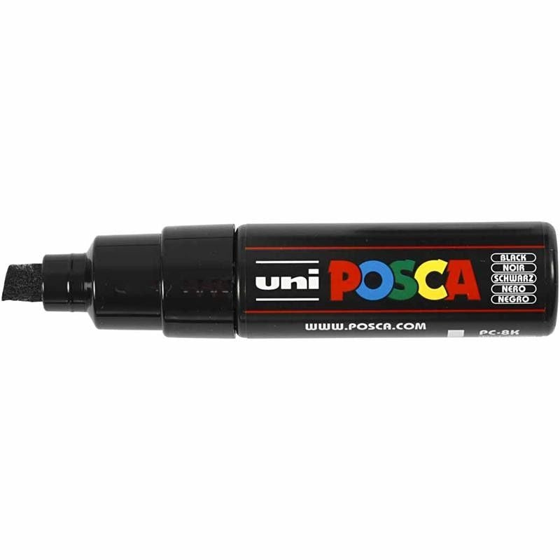 Posca PC-8K Broad Chisel Tip Paint Marker Blac