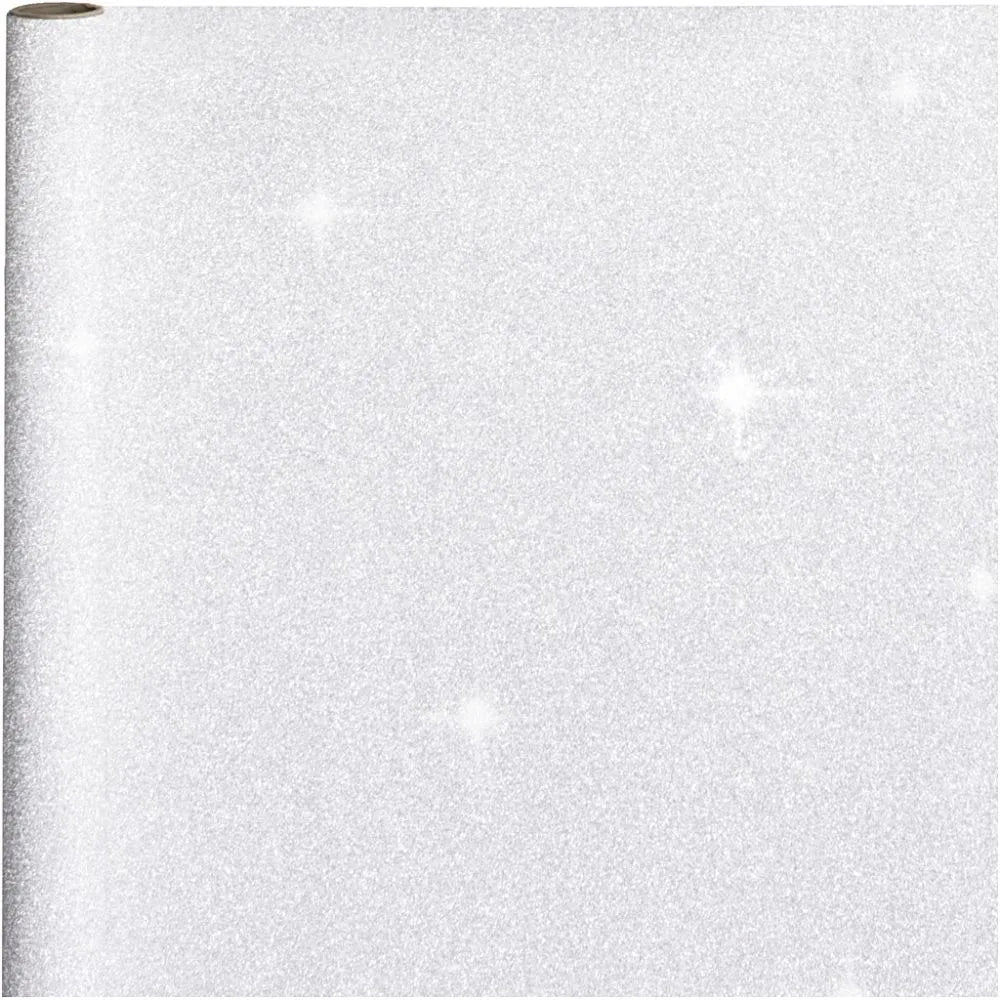 Gift wrap, W: 50 cm, 80 g, 3 m, silver