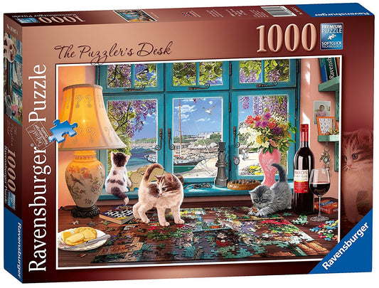 The Puzzlers Desk 1000 Piece Jigsaw Puzzle