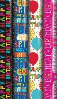 HAPPY BDAY GIFTWRAP 3M