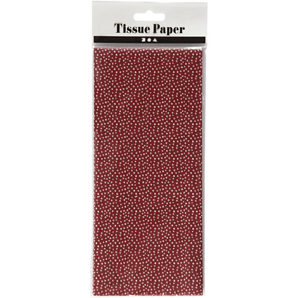 Tissue Paper 50x70 cm 14 g - Red (6 Sheets)