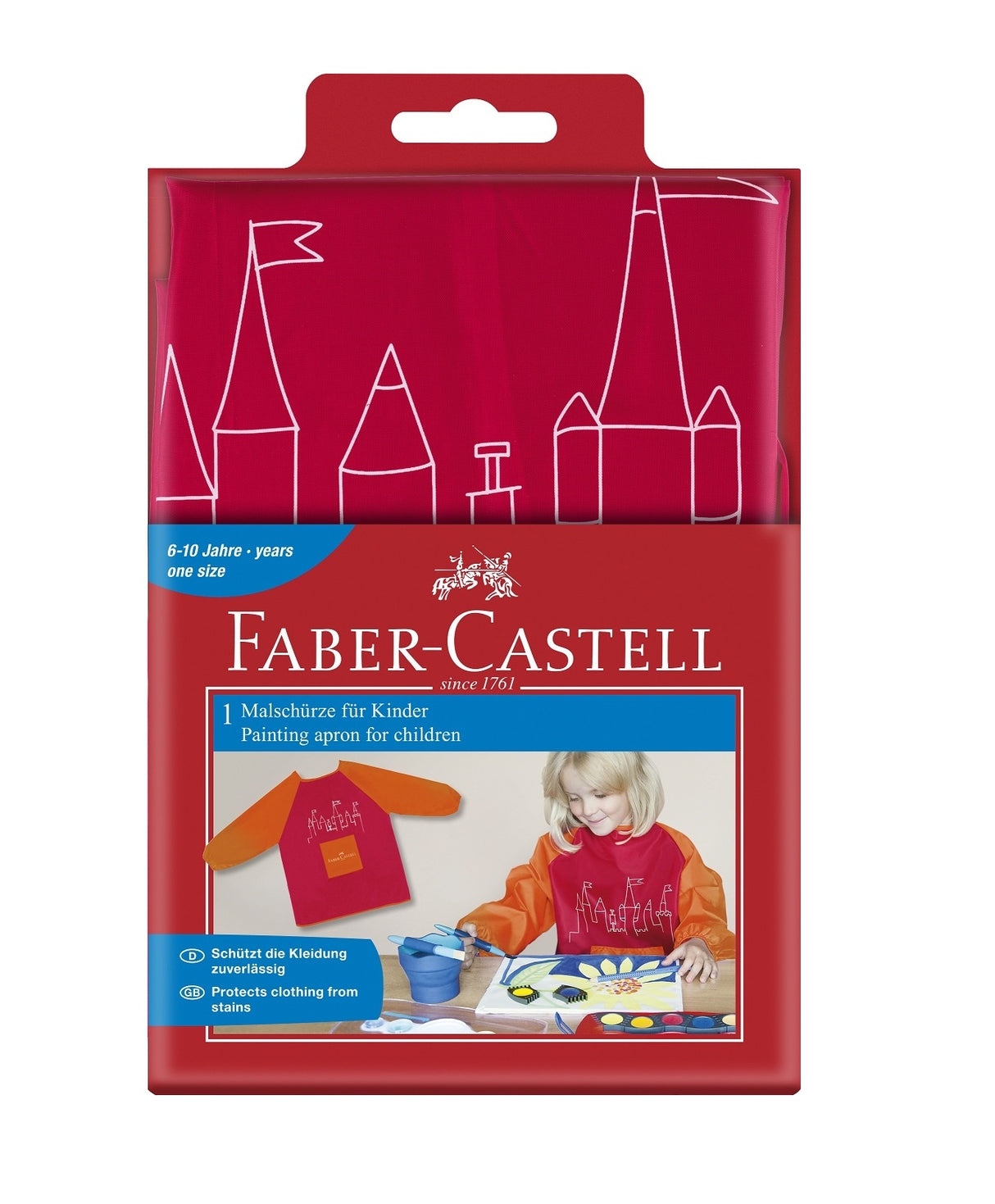 Painting Apron Young Artist -Red/Orange