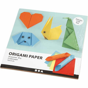 Origami Paper 15cm Plain Colours 50 asst