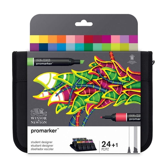 Winsor & Newton Promarker Wallet - 24 Student Designer Set