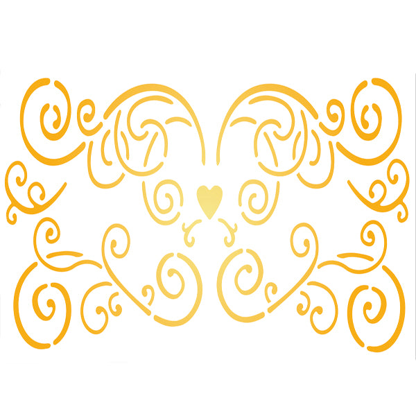 L&B STICKY STENCIL 15 X 30CM - ARABESQUE