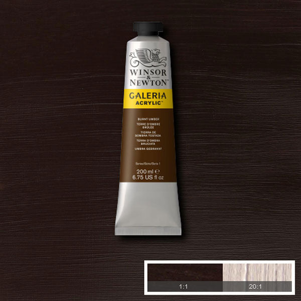 Galeria Acrylic Burnt Umber 200ml