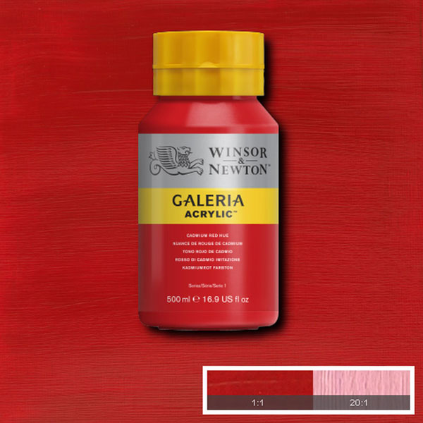Galeria Acrylic Cadmium Red Hue 500ml