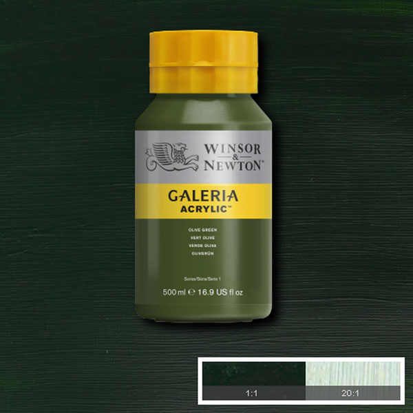 Galeria Acrylic Olive Green 500ml