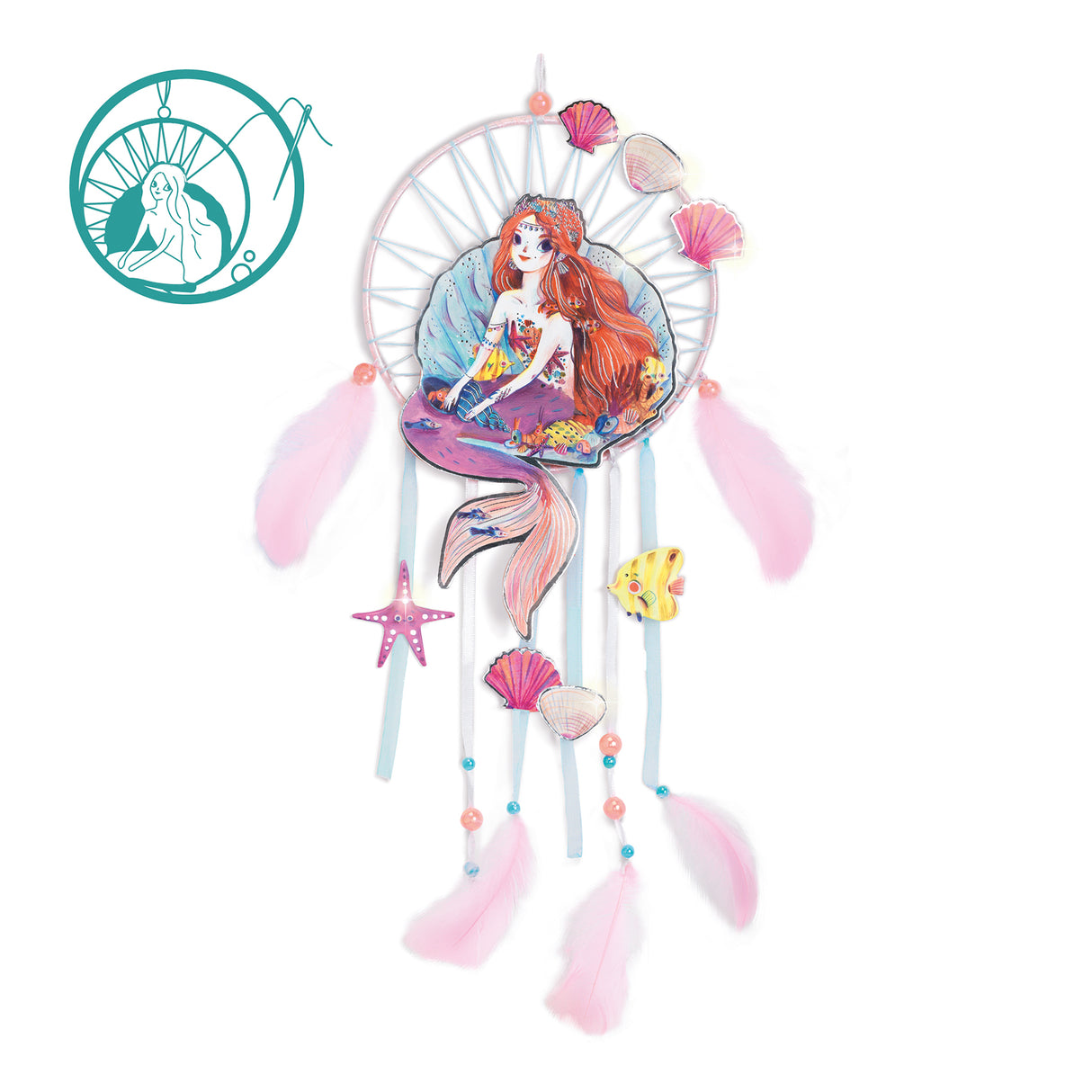 Djeco DIY Create Gentle Mermaid Dreamcatcher Kit