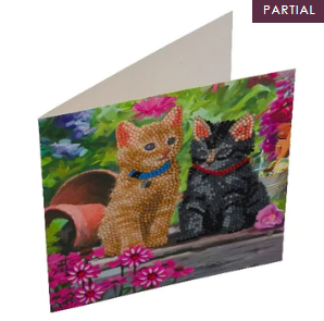 Crystal Art Card Cat