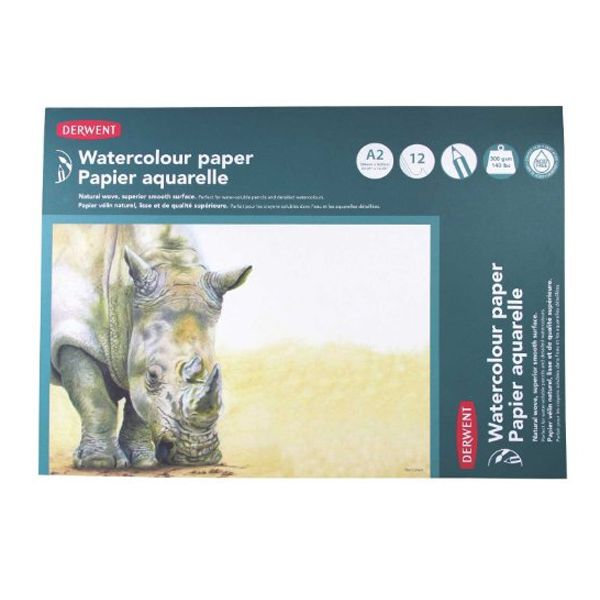 Derwent - Watercolour Pad - 300gsm Landscape A2