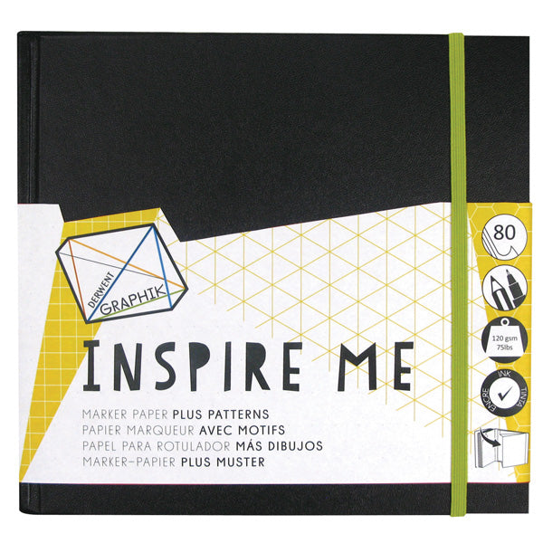 Derwent Graphik Inspire Me Hardback Sketch Book - 80 Pages