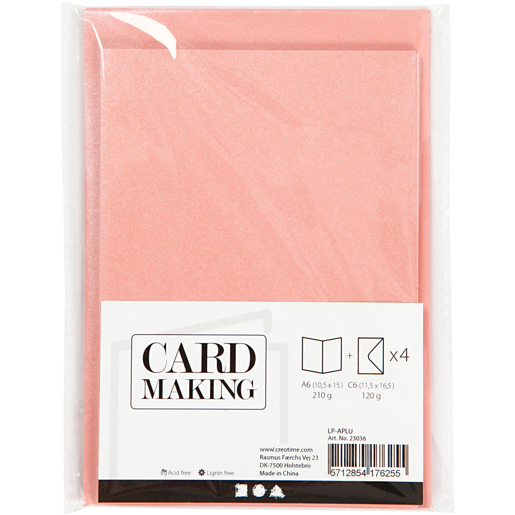 Cards/Envs Rose card size 10.5x15 cm