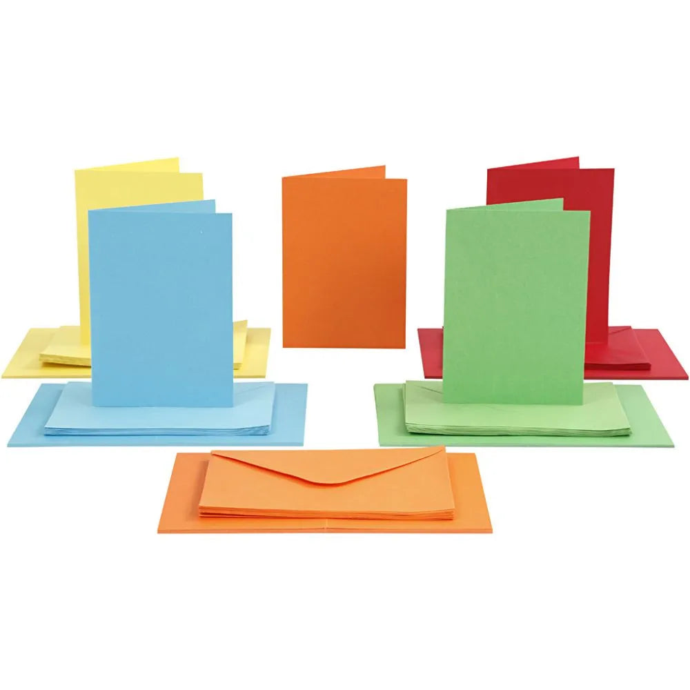 card/Envs Asst Colours 10.5x15 cm,