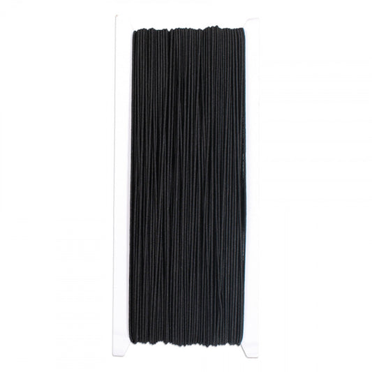 Elastic string black 50 m Ø 1 mm