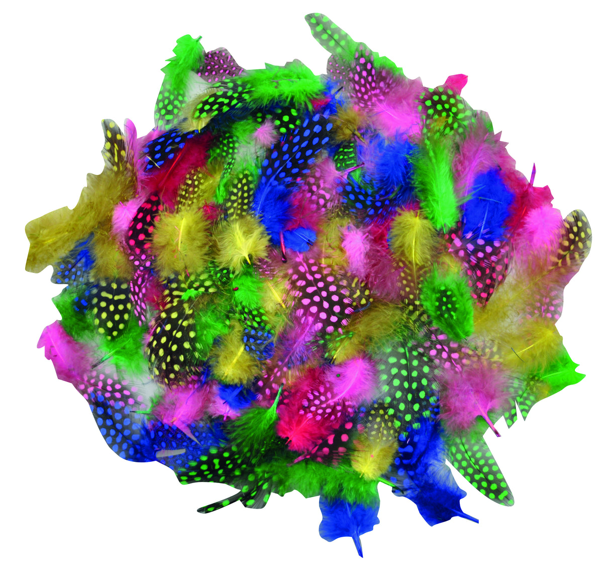 Guinea hen feathers 100 pcs