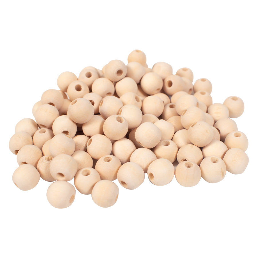 Wooden beads 100 pcs Ø 15 mm