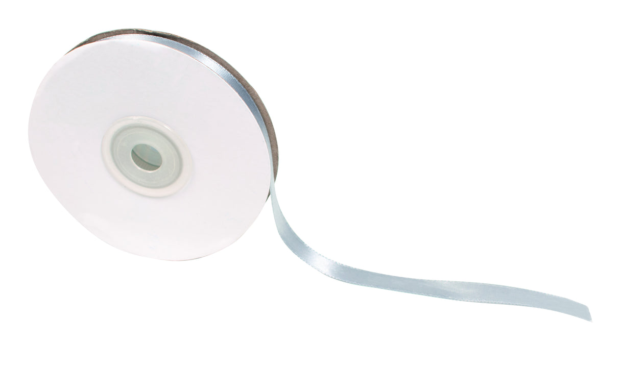 Satin ribbon 10mm silver