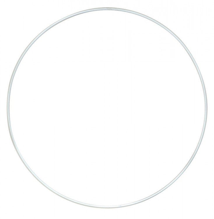 Metal Ring 30cm - White